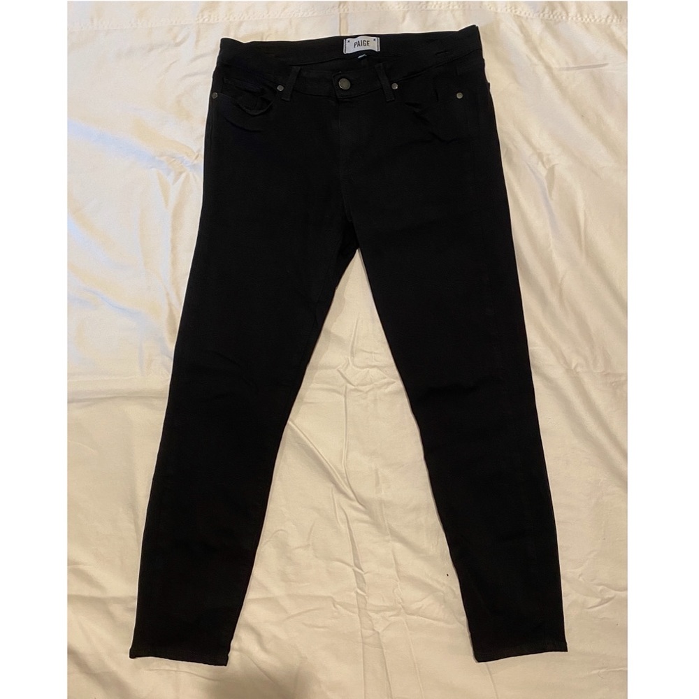 Black Paige Verdugo Crop Skinny Jeans